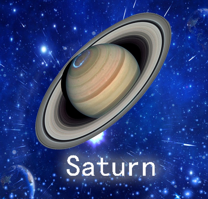 Adesivo pianeta anello Saturno fosforescente - immagine 3