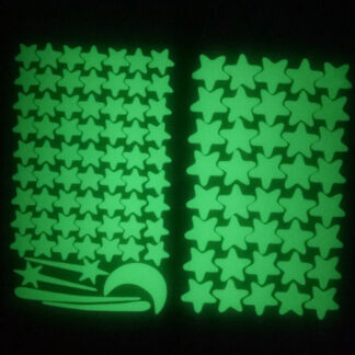 Stelle fluorescenti fosforescenti adesive che si illuminano al buio