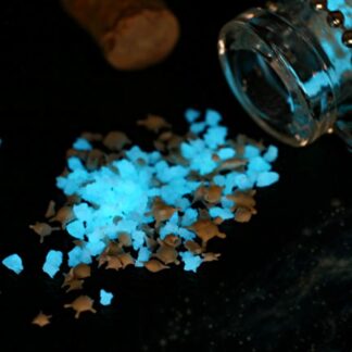 Graniglia in vetro fluorescente fosforescente che si illumina al buio