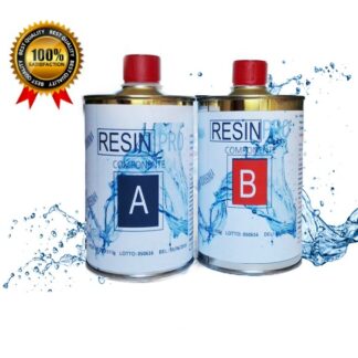 Resina epossidica bicomponente trasparente 800g