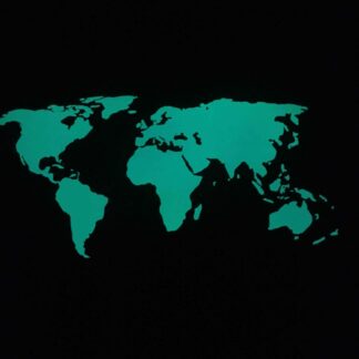 Mappa del mondo fluorescente fosforescente adesiva 3M™