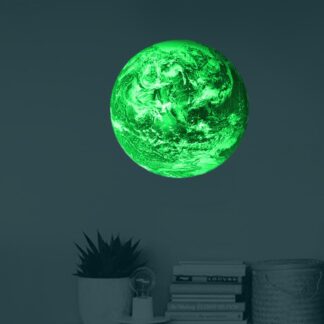 Adesivo pianeta Terra fosforescente