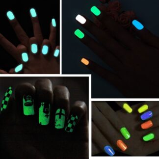Smalto per unghie luminescente – 8 colori brillanti