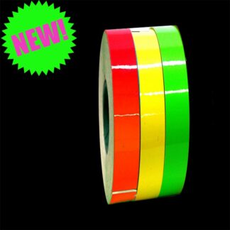 Strisce adesive fluorescenti in 4 colori, larghezza 7mm x 6 metri