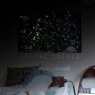 Mappa delle costellazioni fluorescente fosforescente adesiva