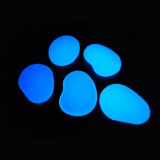 Sassi fluorescenti fosforescenti in plastica Blu