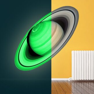 Adesivo pianeta anello Saturno fosforescente