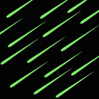 Luminescent adhesive shooting stars small kit