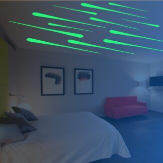 Stelle cadenti adesive luminescenti – Kit Big fosforescente