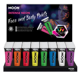 KIT 8 tubetti Vernice UV fluorescente per viso e corpo