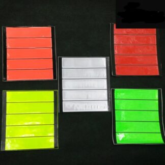 Strisce fluorescenti e rifrangenti adesive per sicurezza notturna